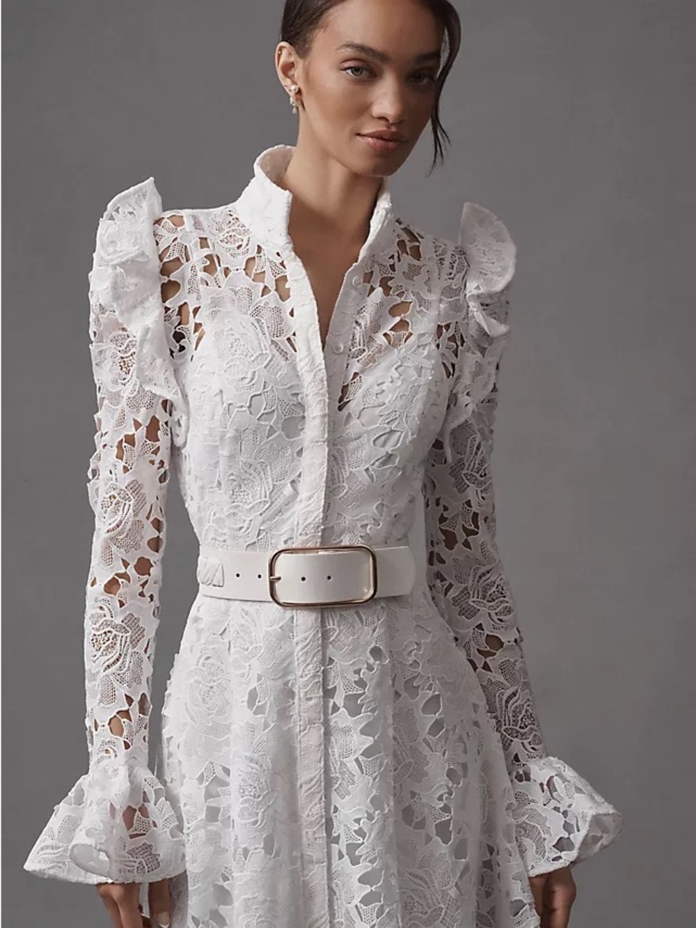 Leo Lin Aliyah Lace Midi Dress
